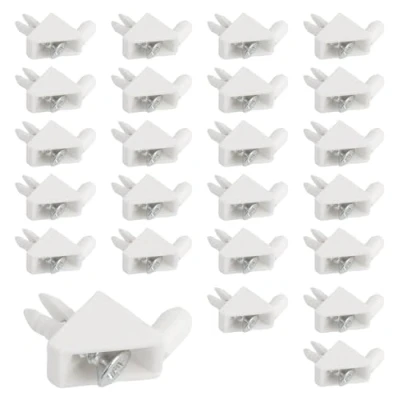Immagine di Supporti per mensole 101558 compatibili come pezzi ricambio con IKEA supporto ripiano PAX KOMPLEMENT perni bianco (24 pezzi)