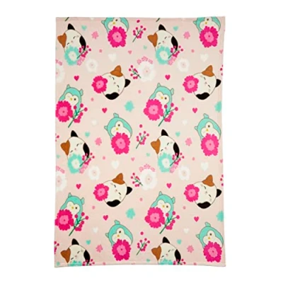 Immagine di Franco Squishmallow&#039;s Cam Bedding Coperta super morbida in micro raschel, 116,8 x 152,4 cm, prodotto ufficiale Squishmallow