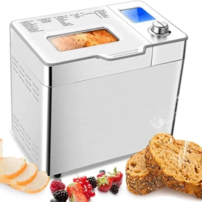 Immagine di Macchina per il pane 550W, Panificatore automatico con 25 programmi, Capacità 500 1000g Argento