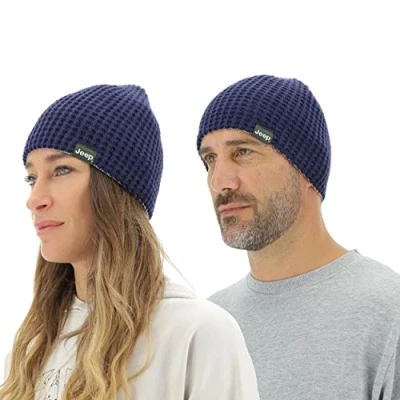 Immagine di JEEP O102597 K876 J Berretto in Maglia Reversibile J22W Unisex Deep Blue/Light Gray Uni
