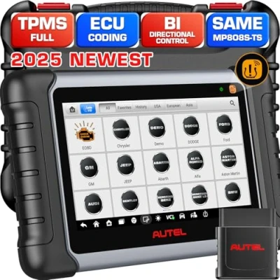Immagine di Autel MaxiDAS DS808TS: 2025 Android 11 Codifica ECU Professionale &amp; TPMS come MP808S TS/ MS906 PRO MS906TS, Aggiornato di MP808TS/ DS808TS/ MP808S/ DS808, Controllo Bidirezionale 31+ Servizi