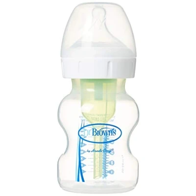 Immagine di Dr Brown&#039;s Options+, biberon anticolica a collo largo con tettarella, livello 1, 0 3 mesi, 150 ml