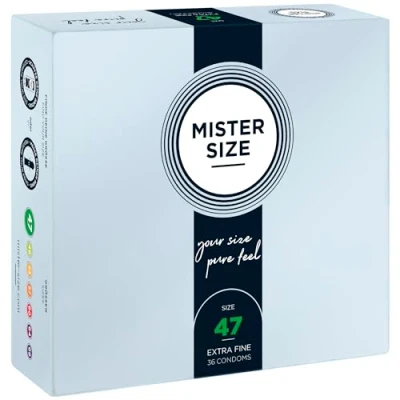 Immagine di Preservativi Pure Feel 47 mm Mister Size Confezione da 36
