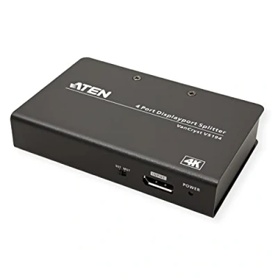Immagine di ATEN VS194 AT G Distributore, splitter DisplayPort 4096 x 2160 Pixel Nero