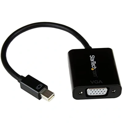 Immagine di StarTech.com Adattatore Mini DisplayPort a VGA, Convertitore Attivo DP Video 1080p, Dongle da mDP 1.2 o Thunderbolt 1/2 Mac/PC VGA per Monitor/Projector/Display, Nero (MDP2VGA2)