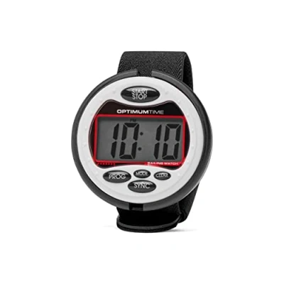 Immagine di Optimum Time Series 3 Sailing Yachting e Dinghy Watch in Bianco Water Resistant Race Timer per Vela