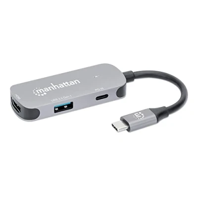 Immagine di Manhattan Notebook Dockingstation USB C auf HDMI 3 in 1 Docking Konverter Alimentazione C®