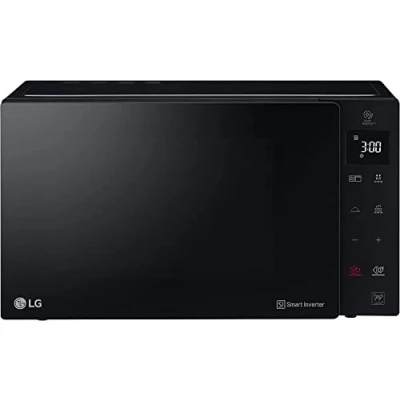 Immagine di LG MH6535GDS Forno Microonde Smart Inverter con Grill al Quarzo, 25 Litri, 1000 W, Programmi Automatici, Livelli di Potenza Regolabili, Cottura a Vapore Nero