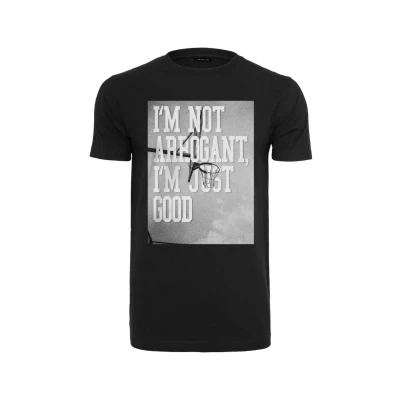 Immagine di Mister Tee I&#039;M NOT Arrogant JUST GOOD Tshirt con stampa, Uomo, Taglia: Large, Black