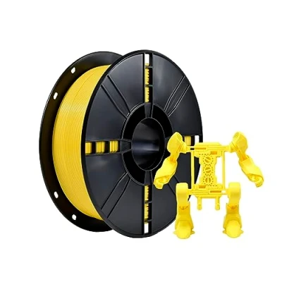 Immagine di iBOSS PLA Plus (PLA+) Filamento per Stampante 3D, 1.75 mm Plus, Precisione di Misurazione +/ 0.02 mm, Bobina da 1 kg (2,2 lbs) Colore Giallo
