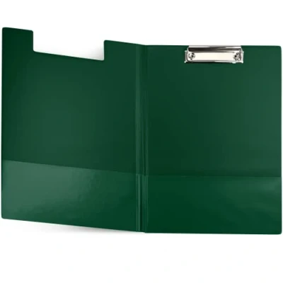 Immagine di Netuno 1 raccoglitore per portablocco, formato A4, con clip, colore verde scuro, DIN coperchio scrivere, morsetto in metallo, plastica, cartella portadocumenti