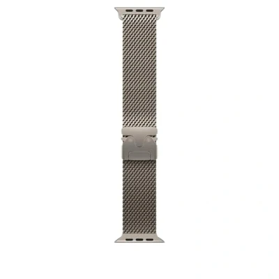 Immagine di Apple Watch Band Loop in maglia milanese 49 mm Naturale Large
