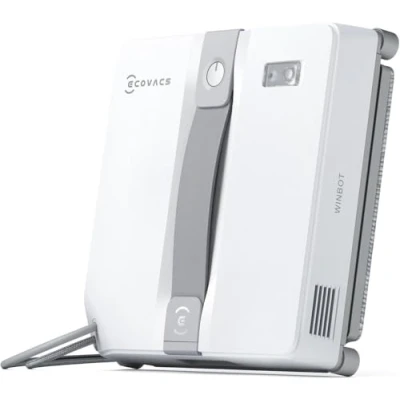 Immagine di ECOVACS WINBOT MINI Robot Lavavetri, Design Compatto, Doppi Ugelli con Spruzzo Ultrasonico, Sistema di Protezione a 9 Fasi, Pianificazione Intelligente del Percorso, 3 Modalità Pulizia Grigio