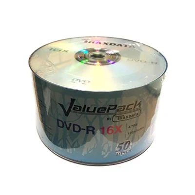 Immagine di Traxdata 50 Ritek ValuePack 16x DVD R 4,7 GB 120 minuti (pellicola termoretraibile)