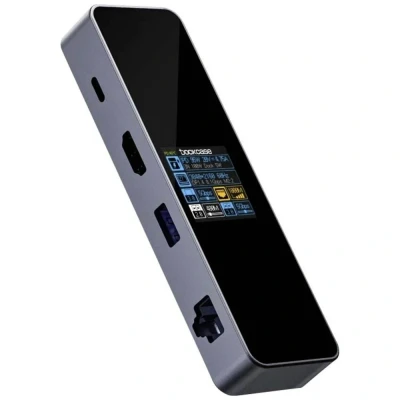 Immagine di Dockcase Docking station USB C® DBP61L Adatto per marchio: universale Display integrato, incl. funzione di ricarica, Alimentazione