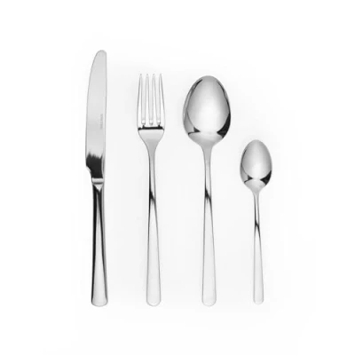 Immagine di Salter BW10866 Set di 16 posate Kendal per 4 persone, servizio da cucina classico con forchette, coltelli, cucchiai e cucchiaini, articoli tavola lavabili in lavastoviglie, acciaio inox 18/10.