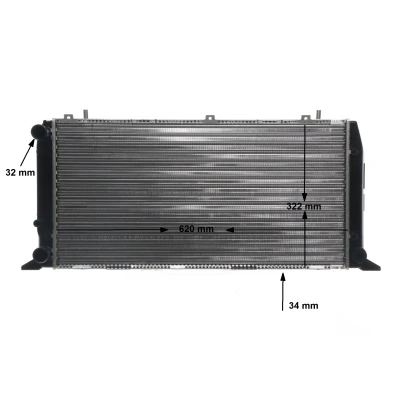 Immagine di MAHLE ORIGINAL CR 1415 000S Radiatore motore 620 322 34 Alette di raffreddamento montate meccanicamente AUDI: 80 B4 Sedan, Cabriolet B4, Coupe B3
