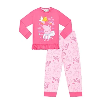 Immagine di Peppa Pig Make Your Own Magic Pigiama lungo in cotone, colore: rosa, 3 4 Anni