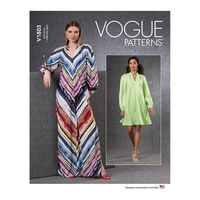 Immagine di Vogue Patterns V1803ZZ Cartamodello per abito da donna, taglia XL, XXL