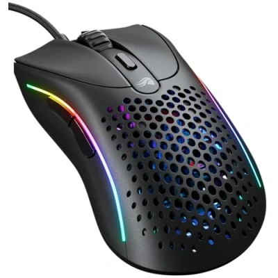 Immagine di Glorious gaming Model D 2 Mouse da wired ergonomico, superleggero 58 g, sensore ottico 26.000, 6 tasti programmabili, ciclo di vita 80 milioni clic, sparatutto, MMO, MOBA Nero