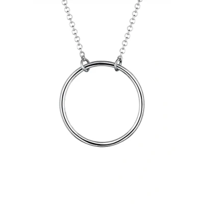 Immagine di Elli Collana per donna con ciondolo a forma di cerchio, argento 925 placcato oro, Basic, 45 cm 0108761815_45