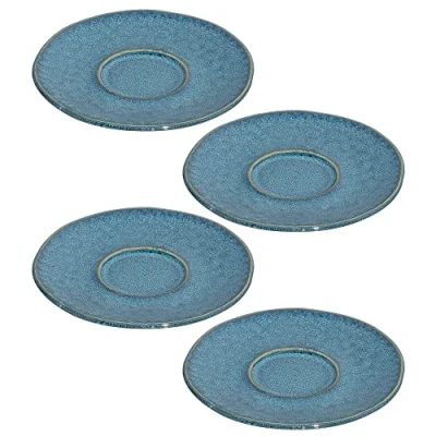 Immagine di LEONARDO HOME Matera Set di 4 piattini in Ceramica, 11 cm, Colore: Blu