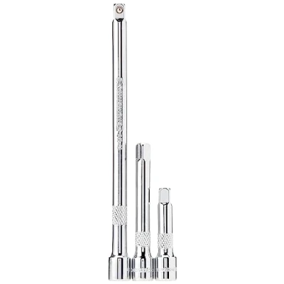 Immagine di Silverline 598440 Set di 3 Prolunghe per Cricchetto, 1/4&quot;