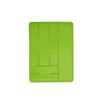Immagine di Excelsa Rainbow Portaposate 6 Scomparti, Polipropilene, Verde, 33 x 25