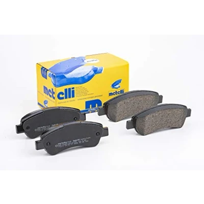 Immagine di metelligroup 22 0710 0 Pastiglie Freno Anteriori E Posteriori, Made in Italy, Pezzo di Ricambio per Auto/Automobile, Kit da 4 Pezzi, Certificate ECE R90, Prive Rame