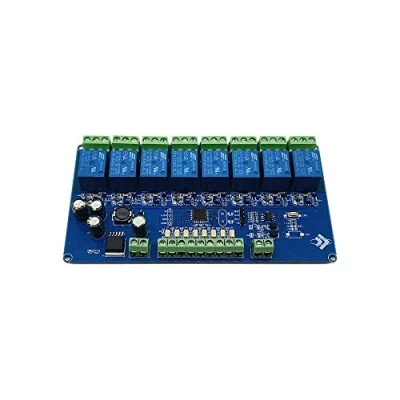 Immagine di Modulo Relè Modbus a 8 Canali, Uscita Segnale Interruttore Rtu Bit Rs485 TTL Controller Con Isolamento Fotoaccoppiatore