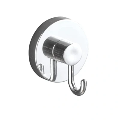 Immagine di Wenko ganci da parete Vacuum Loc in set 2, portasciugamani, per asciugamani e accessori, attacco sottovuoto senza trapano, plastica cromata, ciascuno 6x6,7x5cm