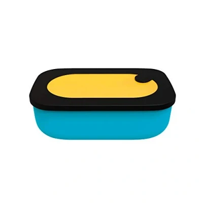 Immagine di Guzzini On The Go Lunchbox con Contenitore, Spalvieri &amp; Del Ciotto, 20 x 12 h7 cm, 900 cc, Giallo