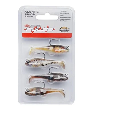 Immagine di Berkley Pulse Agent E Softbait 4 Pack 8.0cm (14g) Shads