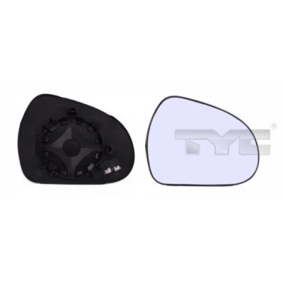 Immagine di TYC 326 0087 1 Vetro Specchio Retrovisore Dx PEUGEOT: 207 Hatchback, 308 I SW, Hatchback