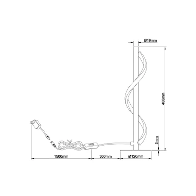 Immagine di Brilliant Eunice G99269/76 Lampada da tavolo LED (monocolore) 6.5 W Nero