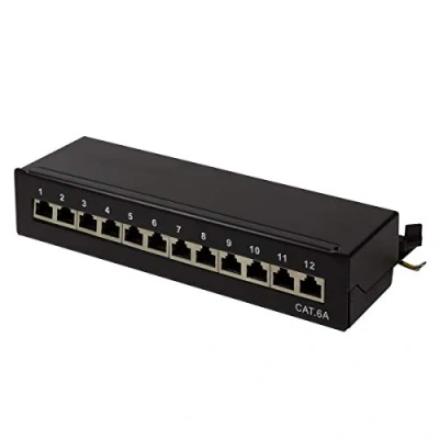 Immagine di LogiLink NP0019B 12 Porte Patch panel CAT 6A
