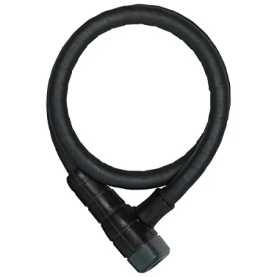 Immagine di ABUS Microflex 6615K/85 SCLL Set di lucchetti per bicicletta con staffa il bullone del morsetto della sella 15 mm Livello sicurezza 5 Nero