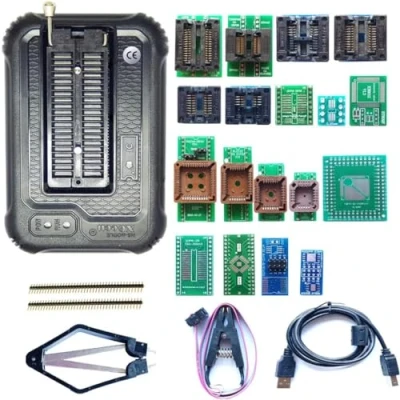 Immagine di Xgecu t48 Programmer TL866II Plus upgraded 18 Adapter eprom TL866 3G IC Bios AVR MCU SPI Nor NAND Flash EMMC Clip Socket
