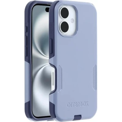 Immagine di OtterBox Cover per iPhone 16 Commuter Series MagSafe, resistente a shock e cadute, testata 3x norme MIL STD 810G, Viola