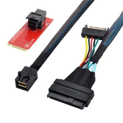 Immagine di chenyang U.2 U2 SFF 8639 Cavo SSD PCIe NVME e adattatore per scheda madre 750 p3600 p3700 M.2 8643 Mini SAS HD