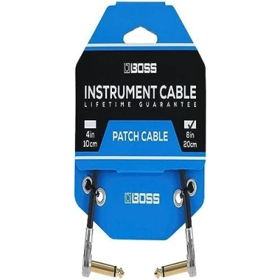 Immagine di BOSS BPC 8 8in/20cm length Space saving pedal patch cable with slimline pancake plugs for pedalboards