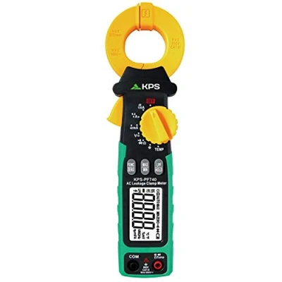 Immagine di KPS PF740 Pinza di perdite TRMS AC Max 150A, 4000 contanti, tensione AC/DC 600V, Corrente Resistenza 40MΩ, Capacità 40μF e Temperatura, Cat. III 600V