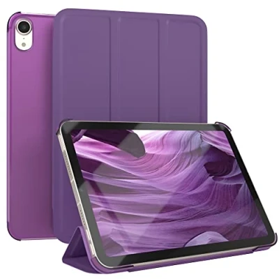 Immagine di EAZY Case Custodia protettiva per iPad Mini di 6 generazione (2021), 8,3&quot;, Smart Cover Tablet da appoggiare, con funzione supporto, sleep wake up, in similpelle, colore: