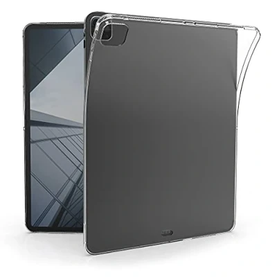 Immagine di kwmobile Custodia Protettiva Tablet Compatibile con Apple iPad Air 13&quot; (6. Gen 2024) / PRO 12.9&quot; (2018/2020/2021/2022) Cover Trasparente Morbida Silicone