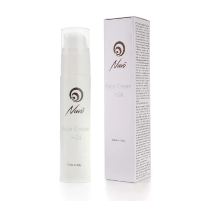 Immagine di Nuvo&#039; Crema Viso Idratante H24 50ml con Bava di Lumaca 60% e 10 principi attivi. Per tutti i tipi pelle. Azione Idratante, Nutriente, Antiossidante. Contiene Acido Ialuronico, Aloe Vitamina C.
