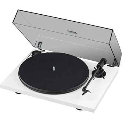 Immagine di Pro Ject Primary E phono Giradischi Suono di alta qualità, preamplificatore incorporato, facile installazione, include cartuccia Ortofon Bianco