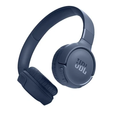 Immagine di JBL Tune 520BT Cuffie On Ear Bluetooth Wireless, Pieghevoli e Leggere, Microfono Comandi su Padiglione con Voice Aware, Pure Bass, Connessione Multipoint, fino a 57 ore di Autonomia, Blu