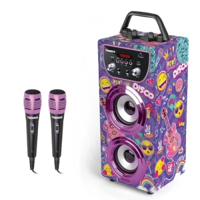 Immagine di Trendix Karaoke Per Bambini Top Singer Con Microfono Cassa Bluetooth, Radio Fm, USB 2 Microfoni