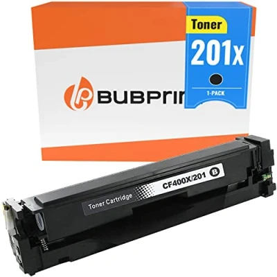 Immagine di Bubprint Cartuccia toner compatibile per sostituire HP 201X 201A CF400X CF400A Color Laserjet Pro MFP M277dw M277n M274n M277 M252dw M252n (1 nero)