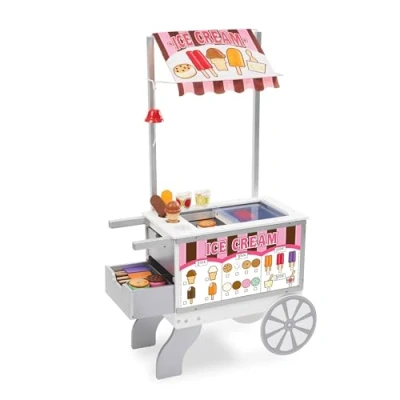 Immagine di Melissa &amp; Doug 19350 Carretto di Snack e Dolci in Legno, Modelli/Colori Assortiti, 1 Pezzo